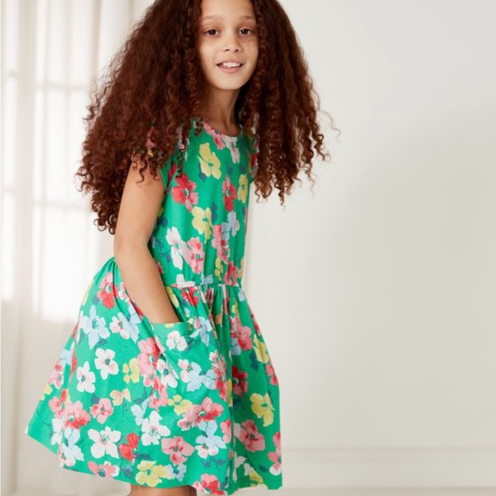 JOULES FLoral Pullover Cotton Dress. Size 5T